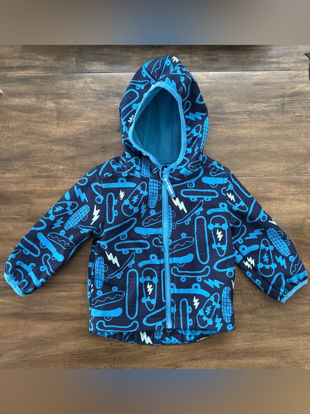 Kids Cat & Jack Navy and Bright Blue Skateboard Hoodie